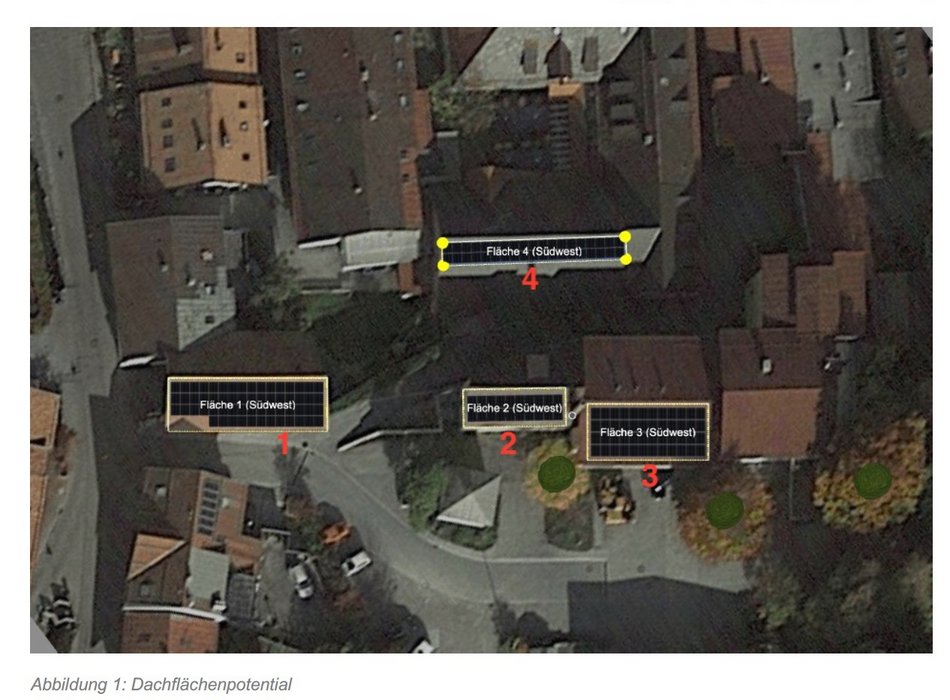  Luftbild des Hotel Post bei Nacht