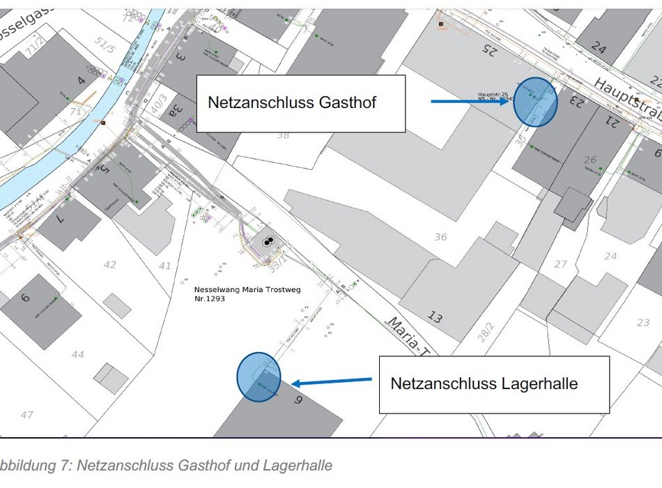  Technischer Lageplan des Hotel Post Areals
